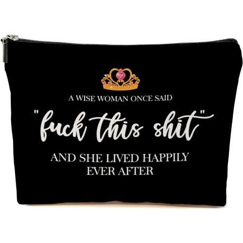Funny Gifts for Women, Grandma, Strong Women Retirement Gifts Cool Gifts for Coworkers, Hostess Gift Ideas Gag Gifts Birthday Girls Weekend Fun Gifts Makeup Travel Bag Inspirational Cosmetic Bag