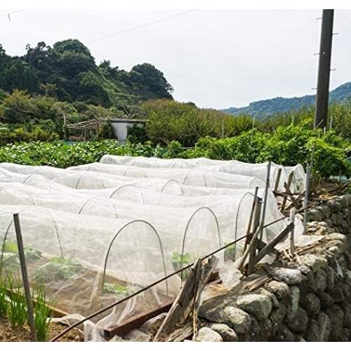 Garden Insect Netting Pest Barrier: 2 Pack 4'x10' Bug Netting for Garden Protection Mosquito Net Fine Mesh Cicada Tree Net Greenhouse Row Cover for Crops Plants Vegetables Flowers Fruits Silver