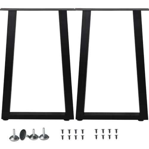 Metal Table Legs For Heavy Duty Square Tube Desk Frame Modern Dining Table/Coffee Table Legs,Set of 2(U)