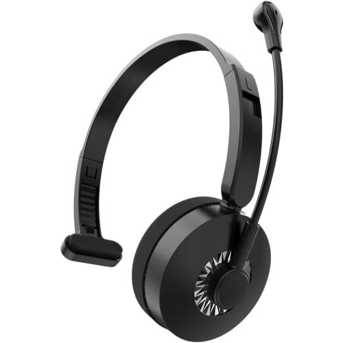 Bluetuth 5.0 Headset Wireletss Truck Driver Headphones Hands-Free Call Headsets with Noise CanCeIIing Mic Foll Center Office