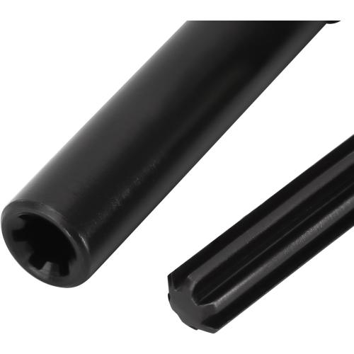 INJORA Drive Shaft Steel Black Front Rear Center Shaft with D Shaped Hole for TRX4M Defender Bronco 1/18 RC Crawler Upgrade, 22g/Set