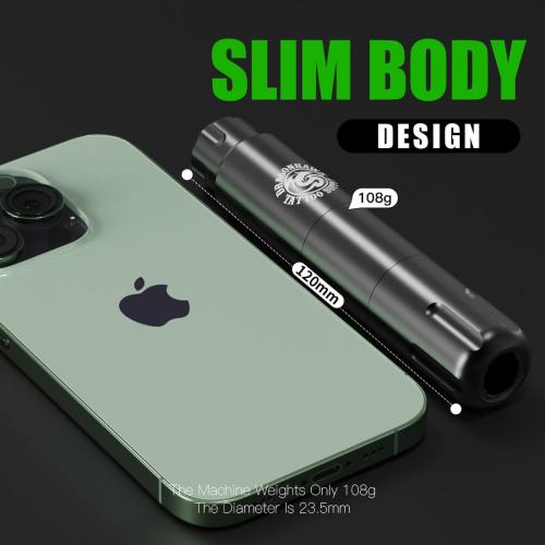 Dragonhawk Cartridges Tattoo Gun Machine Kit - S12 Corded/Cordless Rotary Pen with 2 Rechargeable Batteries Complete Tattoo Kit for Beginners