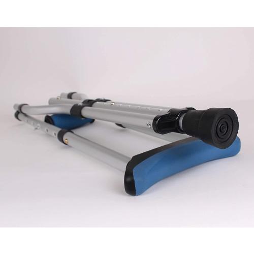 Carex Folding Aluminum Under Arm Crutches for Adults 4'11 to 6'1, 2 Lightweight Crutches Included, Universal for Walking, Walking Aid for Kids, Adults & Seniors, Includes Padded Underarm Cushions