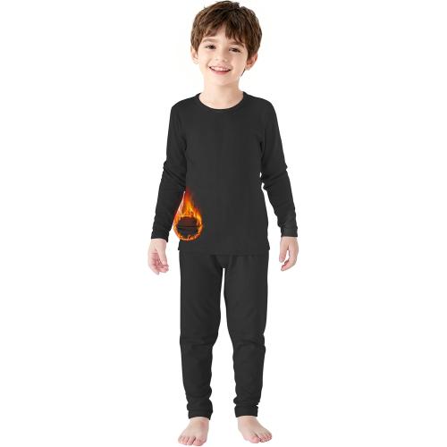2-T Zando Toddler Thermal Underwear Set for Kids - Winter Base Layer Long Johns for Boys Girls Long Underwear for Skiing 2-6T