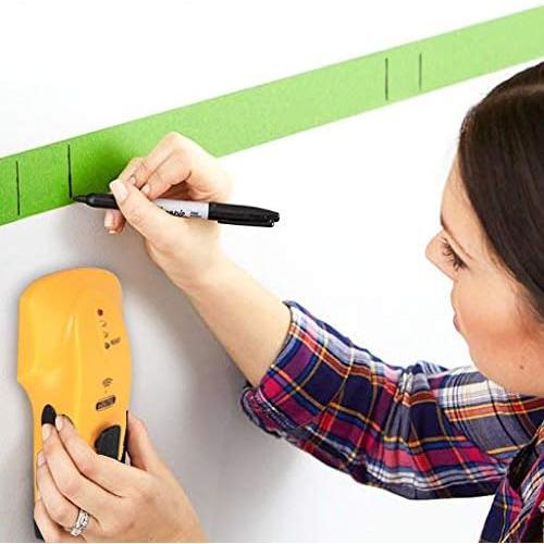 Stud Finder Wall Scanner Wood and Metal Detector Sensor for 3/4 inch Thickness Wall (Yellow)