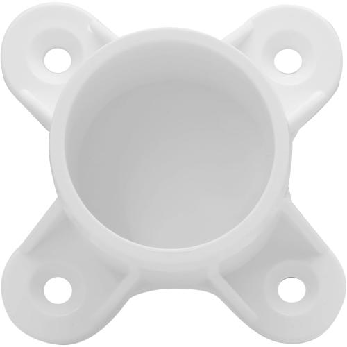 12Pcs 1Inch PVC Table Leg Cap Pipe Flange Fittings