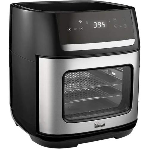 Bella Pro Series 4-Slice Convection Toaster Oven   Air Fryer with Dehydrator & Rotisserie Settings Stainless Steel