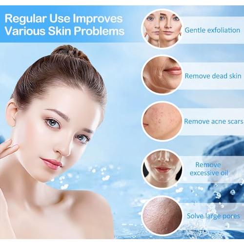 Beauty Star Upgraded Cordless Diamond Micro-dermabrasion Machine, Portable Crystal Tips Tool for Facial Skin Care, Face Pore Vacuum Glow Devices Kit, Home Use Microderm Equipment