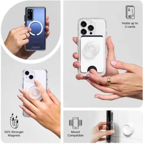 PopSockets Phone Wallet with Expanding Grip and Adapter Ring for MagSafe, Phone Card Holder, Wireless Charging Compatible, Wallet Compatible with MagSafe - Hogwards Letter