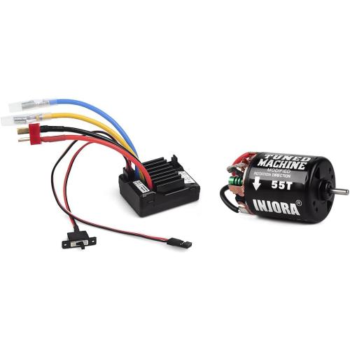 INJORA 540 Brushed Motor 35T Waterproof Motor for 1/10 RC Cralwer Car Axial SCX10 Pro SCX10 AXI03007 90046 TRX4 D90 Monster Truck （35T）