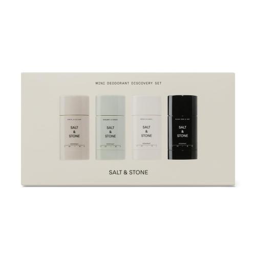 Salt & Stone Aluminum Free Deodorant | Extra Strength 48 Hour Protection for Women & Men | Made with Seaweed Extracts, Niacinamide & Prebiotics | Mini Deodorant Discovery Set