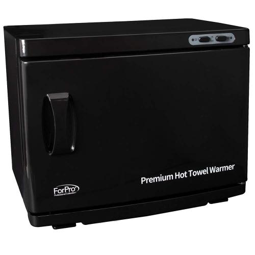 ForPro Professional Collection Premium Hot Towel Warmer, 23L Extra Large Capacity, Two Stainless Steel Racks, Black