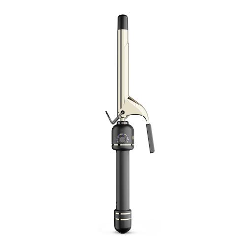 HOT TOOLS 24K Gold Professional 3/4 Extended Barrel Curling Iron with Clamp for Defined Curls - 24K Gold Technology for Long-Lasting Results & Longer Barrel for Easy Styling