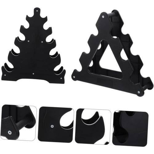 BESPORTBLE 2pcs Vertical Dumbbell Rack Stand Dumbbell Display Storage Fitness Equipment Accessories