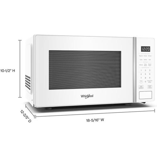 Whirlpool WMCS3018RW Countertop Microwave with Turntable 0.7 Cu. Ft, Steam Clean, 700 Watt Microwave, White