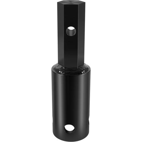 Heavy Duty Auger Adapter 2-9/16 Female Round to 2 Male Hex for Augers, Skid Steers, Tractors, Post Hole Diggers