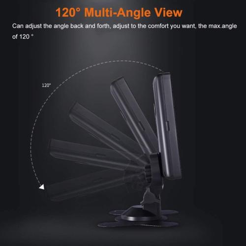 B-Qtech 7 inch HD Vehicle Backup Camera Monitor only, Rear View Reverse Color TFT LCD Display Screen for Car SUV Van Truck, V1/V2 Two Video Input, Power 12V/24V