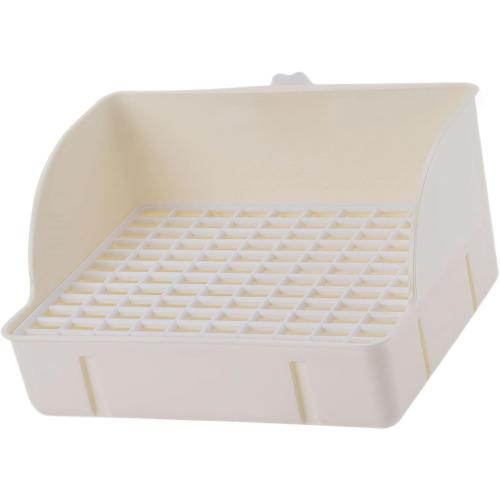 Rabbit Toilet for Small Pets Pet Litter Pan Cage Potty Tray Guinea Pig Litter Box Daily Use Training