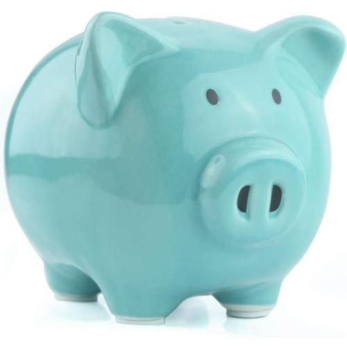 Blue Piggy Banks, Piggy Bank for Girls Boys Kids A New for White Piggy Bank for Boys,Girls,Kids,Adult Coin Bank