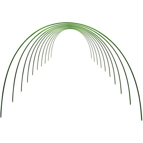 Garden Hoops for Raised beds Greenhouse Hoops for Garden Netting Hoop House kit Garden Hoops Row Cover Hoops for Garden Hoops and Netting Super Hoop - set of 10