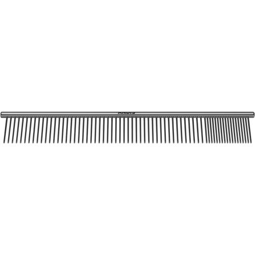 Andis 68545 Stainless Steel Pet Grooming Comb – Dematting Tool for Knots, Mats & Loose Hair Removal, 10-Inch, Professional Grooming Performance