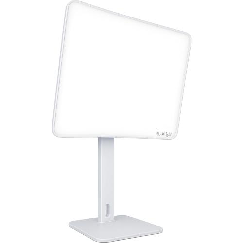 Carex Day-Light Elite Bright Sunlight Therapy Lamp, 10000 LUX Therapy Lamp at 12 Inches, LED Bright White Light with Adjustable Height and Brightness Levels for Mood, White