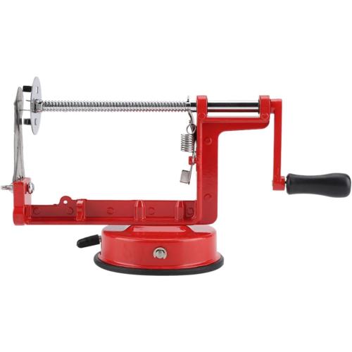 Potato Spiral Cutter, Twisted Potato Slicer Stainless Steel French Fry Cutter Hand Crank Curly Fries Potato Cutter with Suction Base for Potato