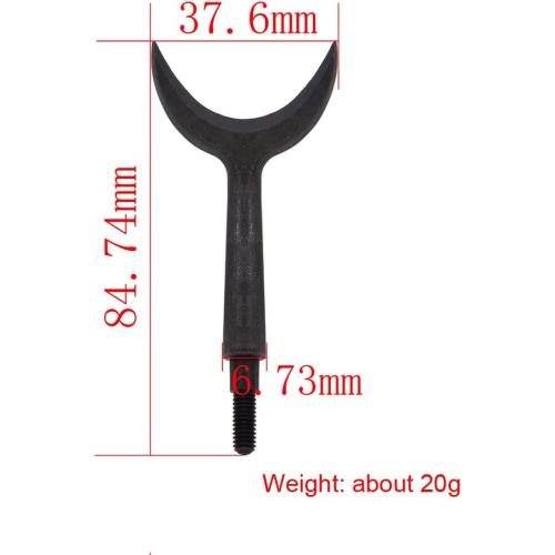 AMEYXGS 6 Pcs Traditional Hunting Broadheads Solid Metal Arrow Tips Black Arrowheads Archery Screw in Arrowheads for Hunting and Target