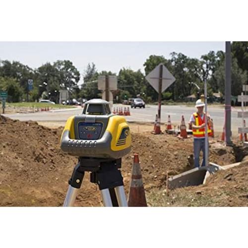 Spectra Precision LL100N-2 Laser Level Kit with HR320 Receiver and Clamp, 15' Grade Rod (Inches), Tripod, and System Case , Yellow