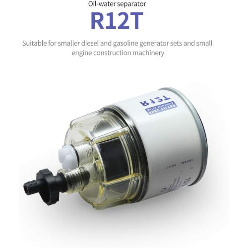 R12T Fuel Filter Water Separator with Nylon Collection Bowl R12T Fuel Filter/Water Separator for Diesel Engine Replaces S3240 R12T 120AT 18-7987 NPT ZG1/4-19