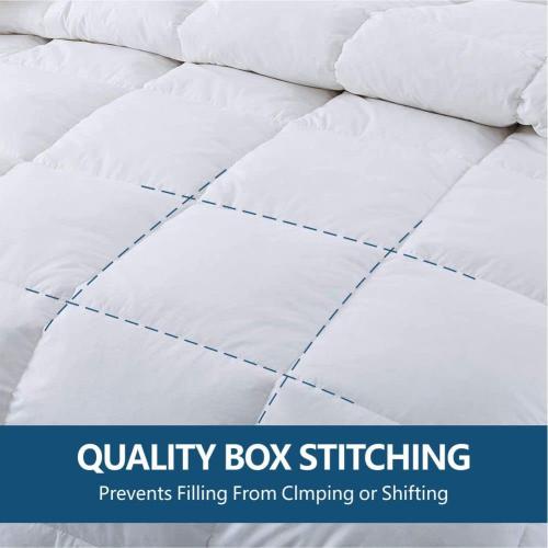 Cozynight Down Alternative Comforter-All Season Full Comforters Duvet Insert with Corner Tabs-Lightweight Breathable Reversible White Comforter 82x86 inches