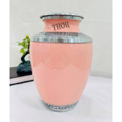 Rose Aluminum Ashes urn. Cremation urns for Human Ashes Adult Female. Burial urns for Ashes Adult Female