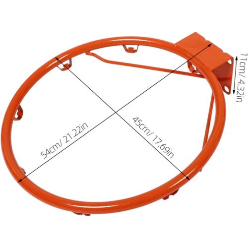 Basketball Hoop for Training Solid Rim Basketball Net for Adults Lightweight and Durable Design No Drilling Required for Family Practice