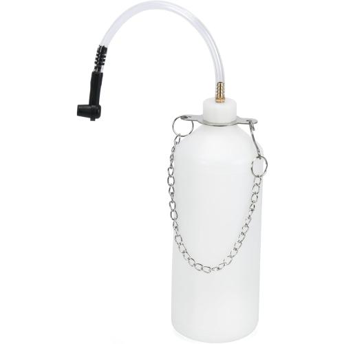 3L Manual Brake Bleeder Fluid Pump with 1L Brake Bleed Bottle and 4 Master Cylinder Adapters,Professional Brake Bleeder Kit Suitable for Most Brake Mast Cylinder Reservoirs