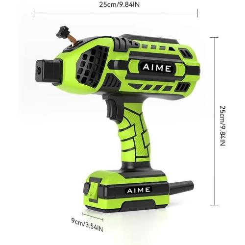 AIME Handheld Welder Machine, 110V Portable Welding Machine with IGBT Inverter 6 Variable Current Adjustment(Black Green)