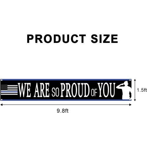 Police Officer We Are So Proud Of You Yard Sign Banner,Police Officer Retirement Party Graduation Party Decoration,Police Appreciation