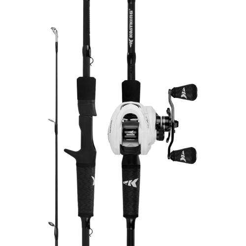 KastKing Crixus Fishing Rod and Reel Combo, Baitcasting Combo, IM6 Graphite Blank Rods,SuperPolymer Handle