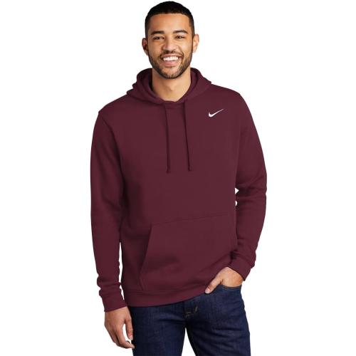 L Nike Men's Hoodie Sweatershirt Pullover Club Cotton With Big and Tall Sizes