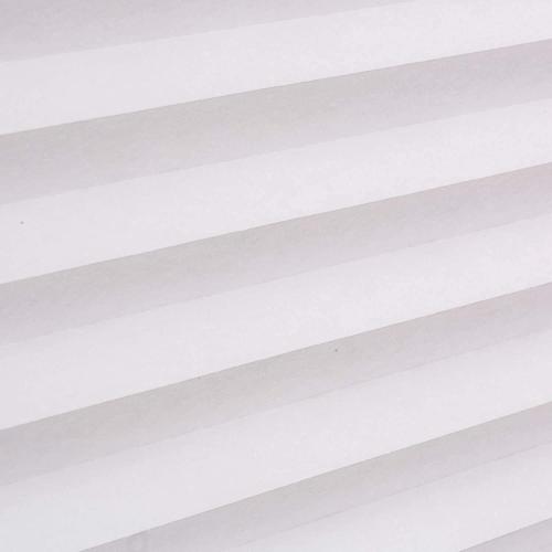Changshade 6-Pack Pleated Paper Temporary Shades Cordless Light Filtering Cut to Size Temporary Paper Blinds for Indoor Windows of Office, Bedroom, Bathroom, Living Room, 36 W x 72 H, White