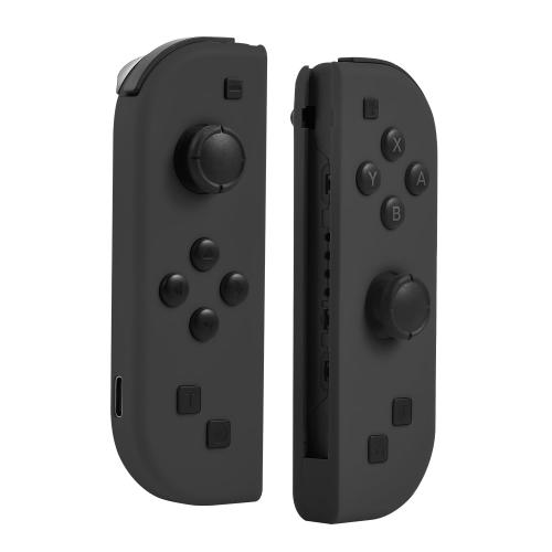 Black set JYELUK Replacement for Nintendo Switch Controller,Compatible with Switch Controllers With RGB LED，Support Double Vibration/Wake-up/Screenshot
