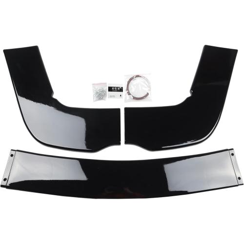 Challenger Front Bumper Lip Compatible with 2011-2022 Challenger STX SRT Hellcat Glossy Black Front Bumper Spoiler Air Splitter