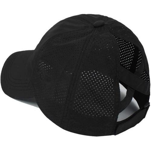 Womens Criss Cross Ponytail Hat Quick Drying Baseball Cap Sun Hats UV Protection Sport Cap