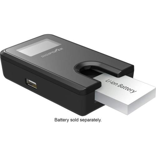 Digipower - Digital Camera Travel Charger for Nikon Batteries (EL5, EL8, EL10, EL11, EL12, EL19) - Black