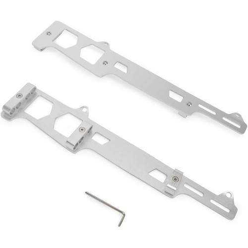 Linear Spark Plug Wire Looms Holders Brackets 4 Wire Compatible with Chevy Small Block SBC Engine (silver)