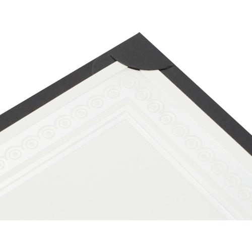 Pack of 48 Size 8.5 x 11 Certificate Holders - 48-Pack, Single-Sided, 8.5 x 11, Black - Bulk Diploma Covers & Certificate Folders for Employee Appreciation & Awards