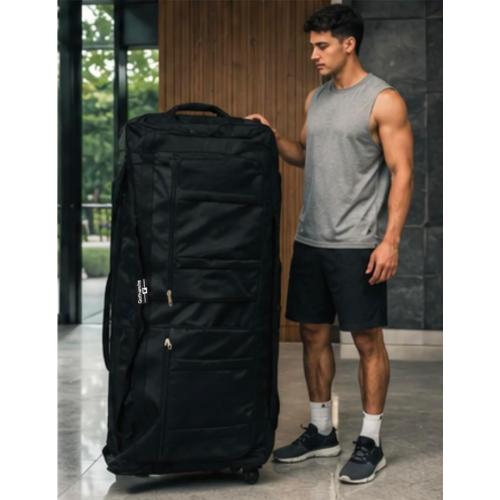 46-inch Rolling Duffle Bag with Wheels, XL Duffle Bag With Rollers, Heavy Duty Oversized Storage Bag