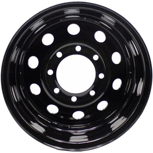 Black 16x6 Trailer Rim Wheel 8 Lug Holes On 6.5 8x6.5 16 inch 16 X 8 x 6.5 Bolt Circle Steel Equipment Trailer Rim Wheel