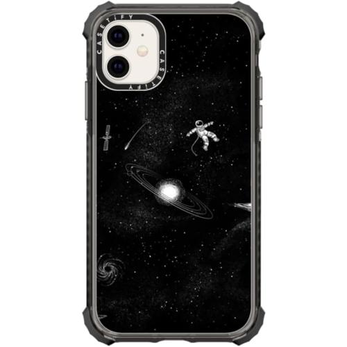 Size iPhone 11 Color Black CASETiFY Ultra Impact Case for iPhone 11 - Gravity 3.0 - Clear Black