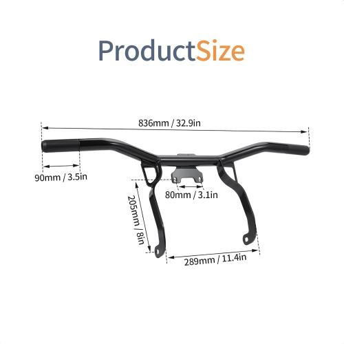Front Engine Guard Crash Bar for Harley Touring Street Glide Road Glide Electra Glide Ultra Limited 2014-2022 / Road King 2014-2024