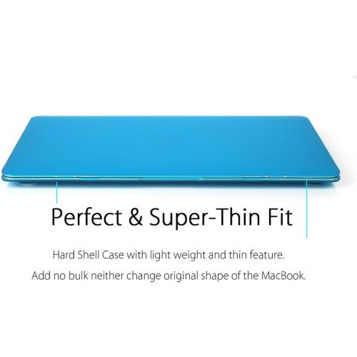 UESWILL Case for MacBook (Retina, 12 inch, 2015-2017), Aqua Blue
